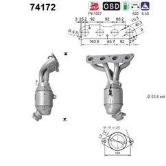 Catalizator NISSAN QASHQAI Euro 5 - AS 74172