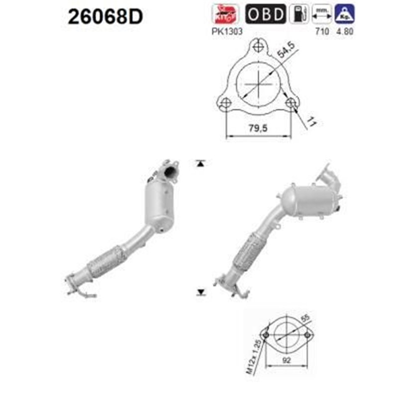 Catalizator Euro 5 - AS 26068D