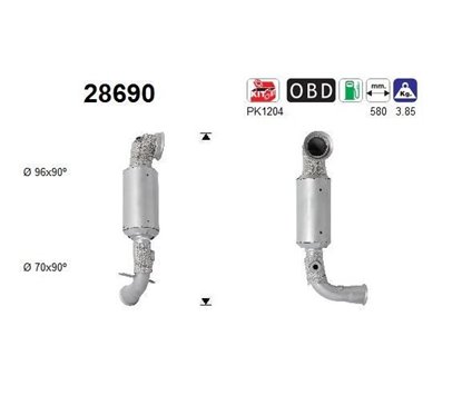 Catalizator Euro 6 - AS 28690