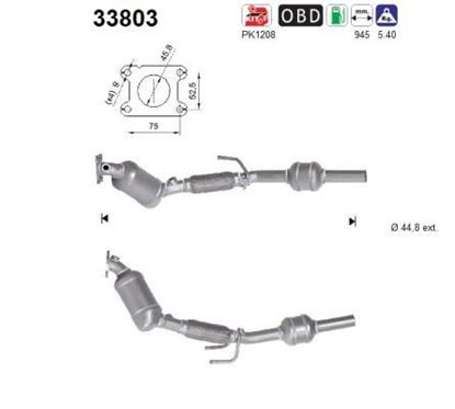 Catalizator Euro 6 - AS 33803