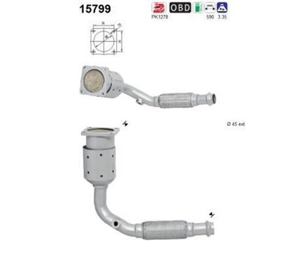 Catalizator Euro5/Euro6 - AS 15799