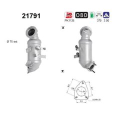 Catalizator Euro5/Euro6 - AS 21791