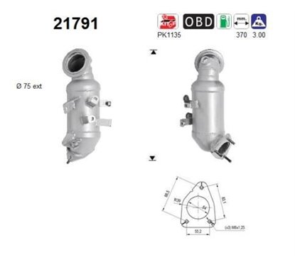 Catalizator Euro5/Euro6 - AS 21791