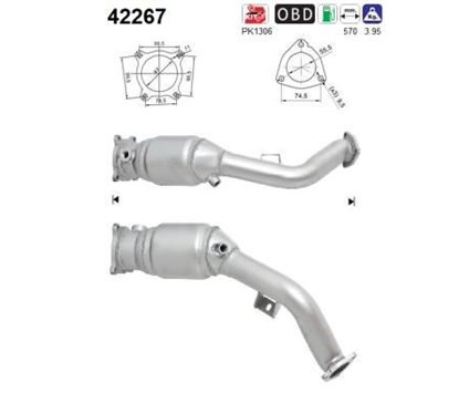 Catalizator AUDI A5, A4 Euro4/Euro5 - AS 42267