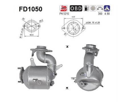 Filtru de particule Euro 5 - AS FD1050