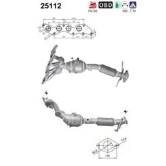 Catalizator MAZDA 3, 5 - AS 25112