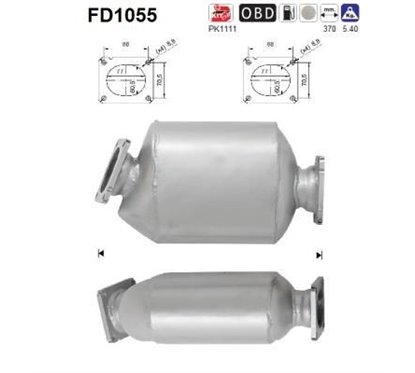 Filtru de particule BMW Seria 5, X3 - AS FD1055