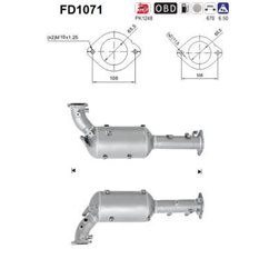 Filtru de particule NISSAN PATHFINDER, NAVARA - AS FD1071