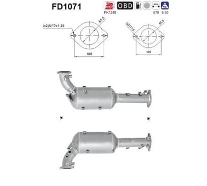 Filtru de particule NISSAN PATHFINDER, NAVARA - AS FD1071