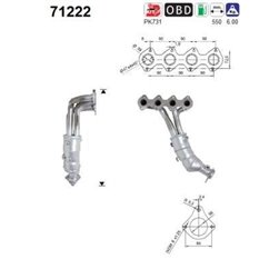 Catalizator MERCEDES-BENZ Clasa C, CLK - AS 71222