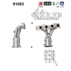 Catalizator SUZUKI Swift III Hatchback (MZ, EZ) - AS 91083