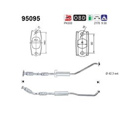 Catalizator TOYOTA COROLLA - AS 95095