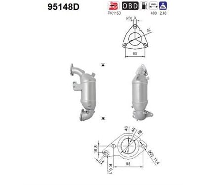 Catalizator Euro 5 - AS 95148D