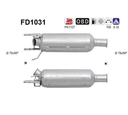 Filtru de particule Euro4/Euro5 - AS FD1031