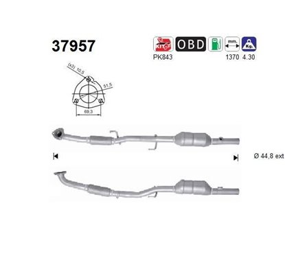 Catalizator Euro 5 - AS 37957