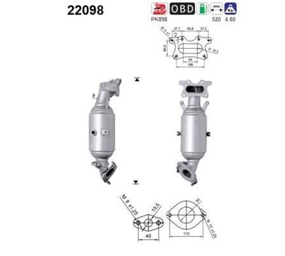 Catalizator HONDA CIVIC - AS 22098