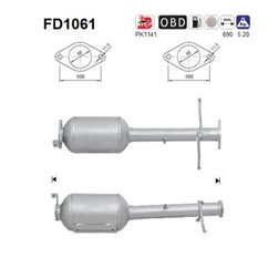 Filtru de particule FORD TOURNEO CONNECT, TRANSIT CONNECT - AS FD1061