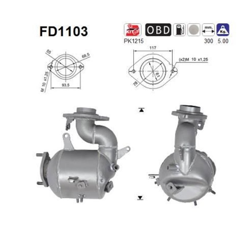 Filtru de particule Euro 5 - AS FD1103