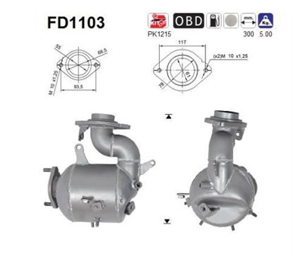 Filtru de particule Euro 5 - AS FD1103