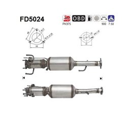 Filtru de particule ALFA ROMEO 147, GT - AS FD5024