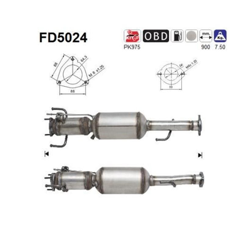 Filtru de particule ALFA ROMEO 147, GT - AS FD5024