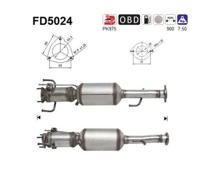 Filtru de particule ALFA ROMEO 147, GT - AS FD5024