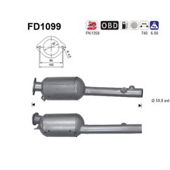 Filtru de particule RENAULT LAGUNA - AS FD1099