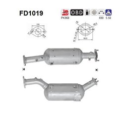 Filtru de particule SUZUKI Grand Vitara II SUV (JT, TE, TD) - AS FD1019