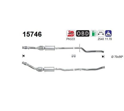 Catalizator CITROËN C5 - AS 15746