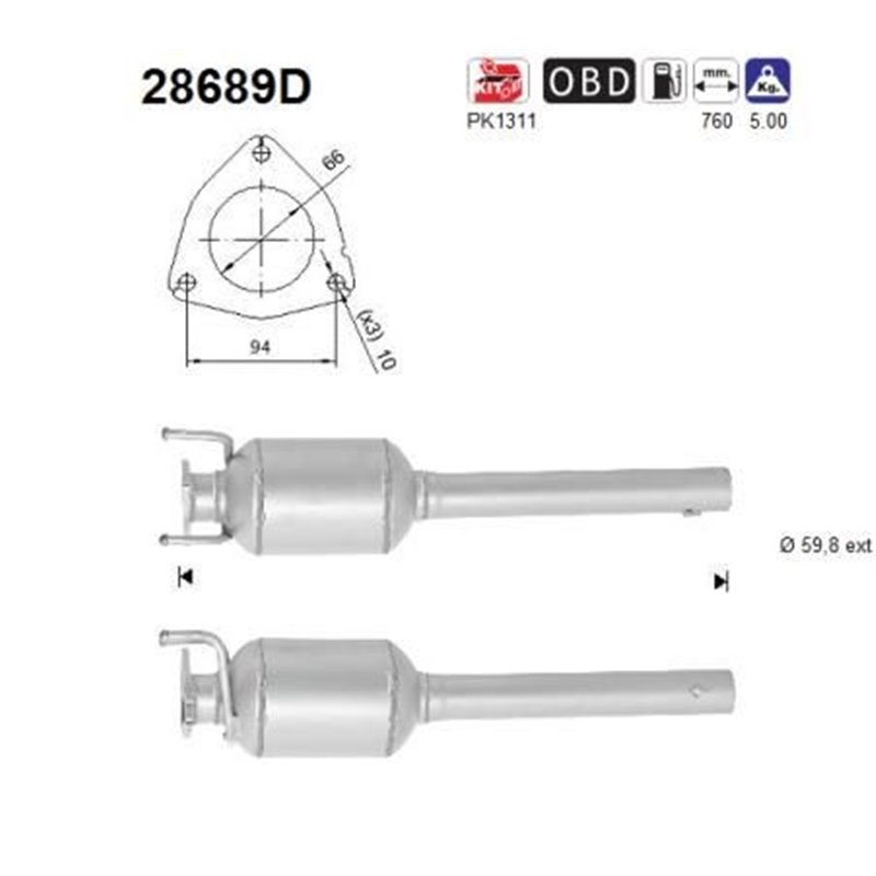 Catalizator - AS 28689D