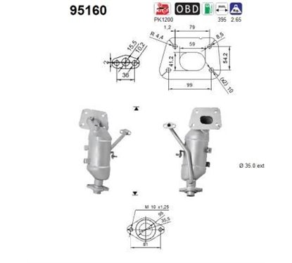 Catalizator Euro5/Euro6 - AS 95160