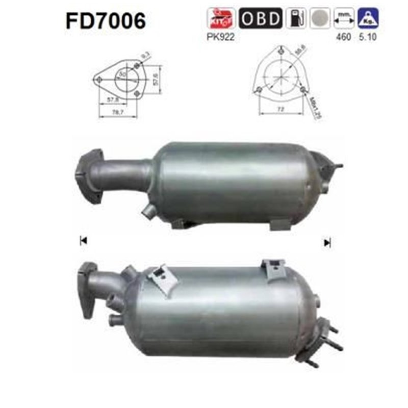 Filtru de particule AUDI A4, A6 - AS FD7006