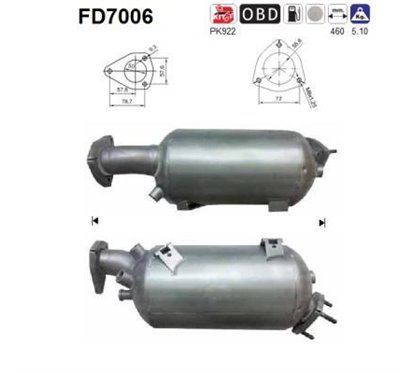 Filtru de particule AUDI A4, A6 - AS FD7006