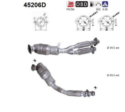 Catalizator BMW Seria 5 - AS 45206D