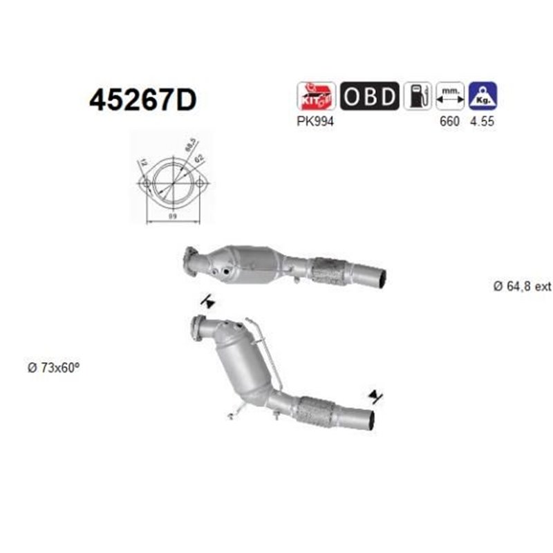 Catalizator BMW Seria 5 - AS 45267D