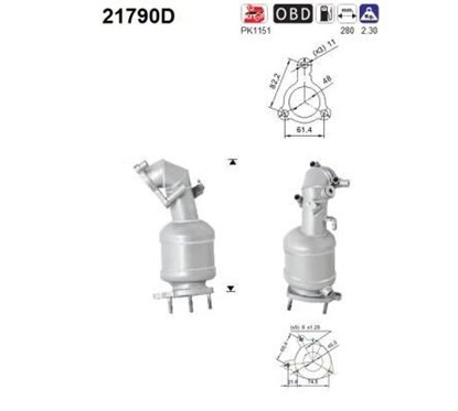 Catalizator Euro4/Euro5 - AS 21790D