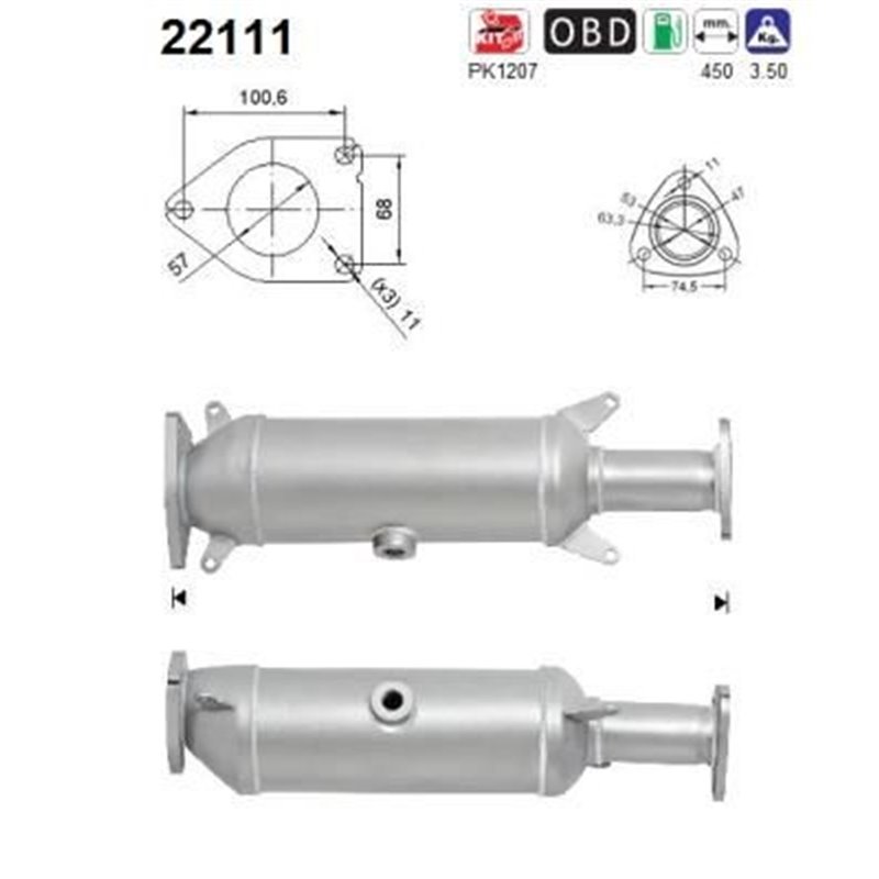 Catalizator HONDA ACCORD - AS 22111