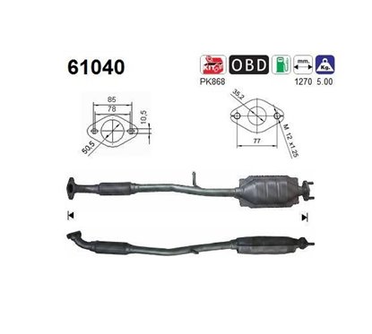 Catalizator HYUNDAI Atos (MX) - AS 61040