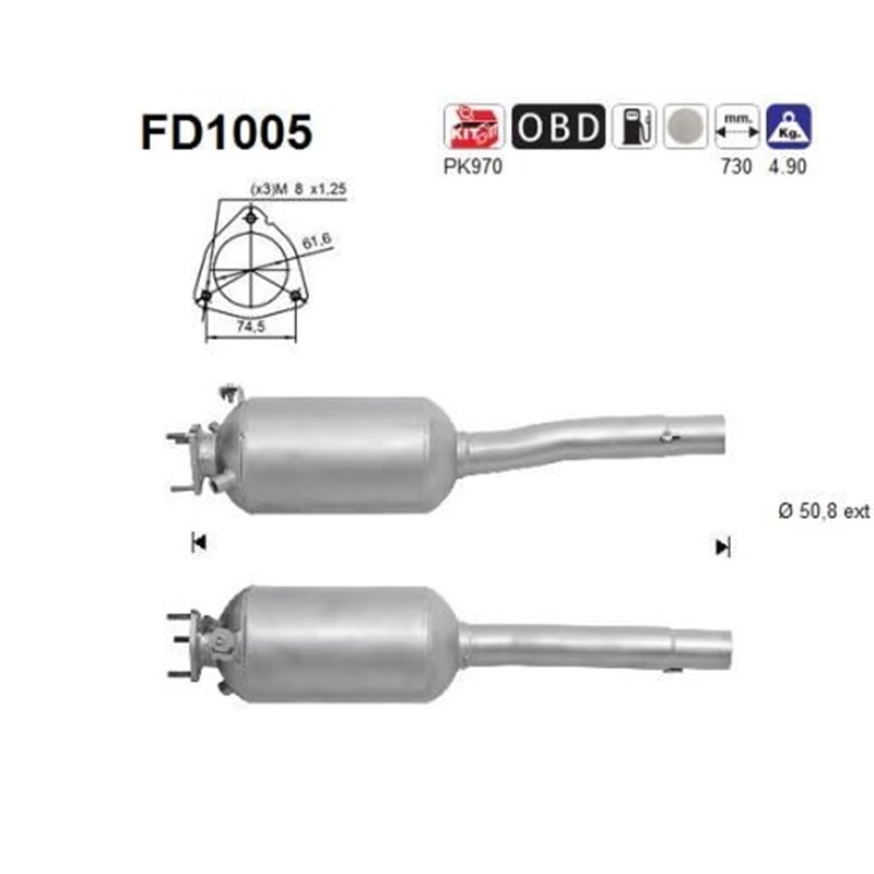 Filtru de particule FIAT DOBLO - AS FD1005