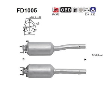 Filtru de particule FIAT DOBLO - AS FD1005