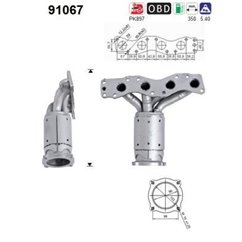 Catalizator SUZUKI Swift III Hatchback (MZ, EZ) - AS 91067