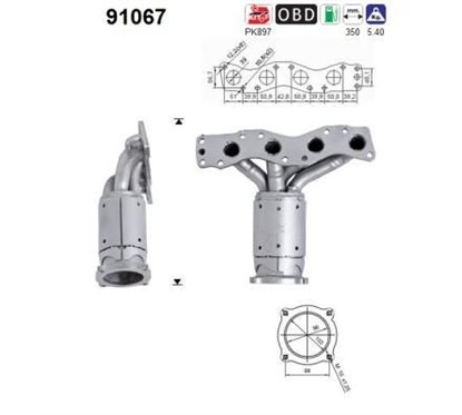 Catalizator SUZUKI Swift III Hatchback (MZ, EZ) - AS 91067