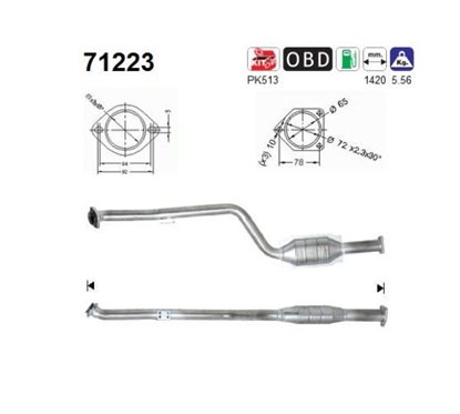 Catalizator MERCEDES-BENZ Clasa C, CLK - AS 71223