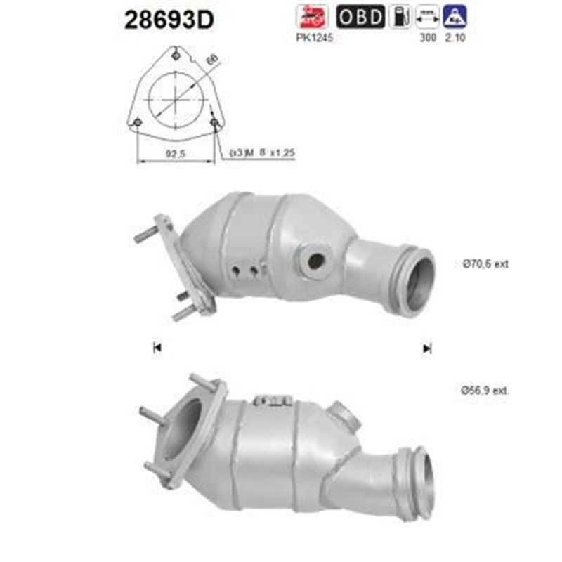 Catalizator Euro 6 - AS 28693D