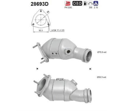 Catalizator Euro 6 - AS 28693D