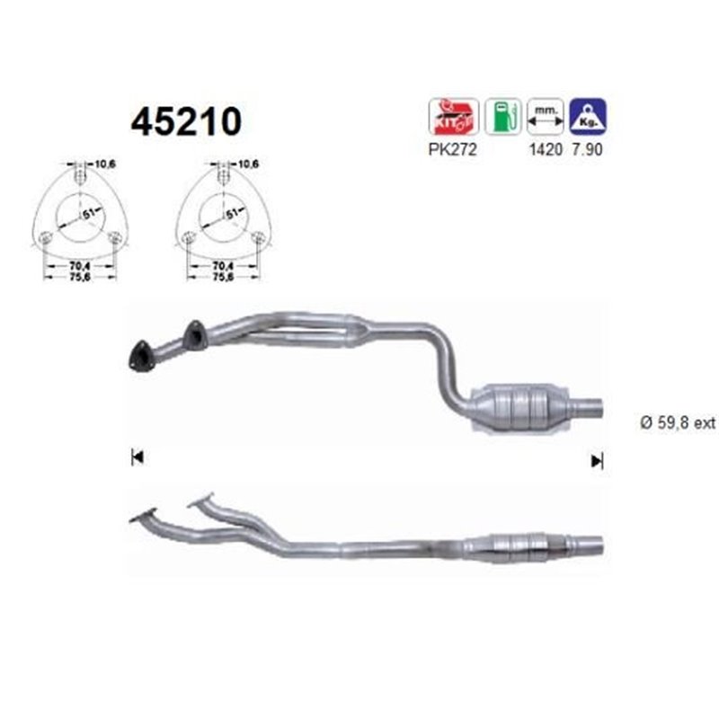 Catalizator BMW Seria 5 - AS 45210