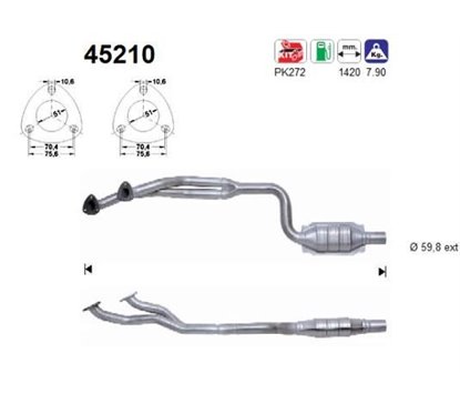 Catalizator BMW Seria 5 - AS 45210