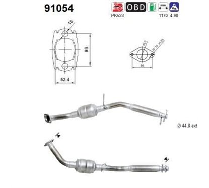 Catalizator SUZUKI Jimny (FJ) SUV - AS 91054