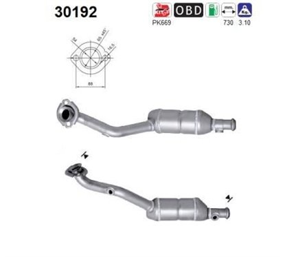 Catalizator RENAULT Clio II Hatchback (BB, CB) - AS 30192