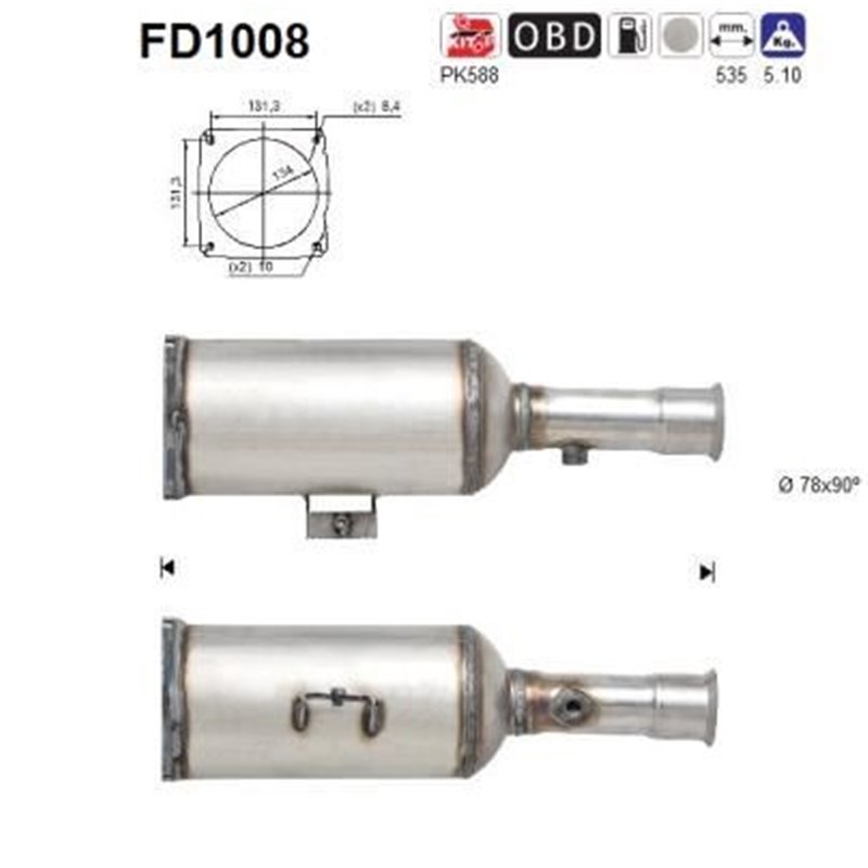 Filtru de particule - AS FD1008